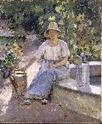Theodore Robinson Watering Pots USA oil painting artist